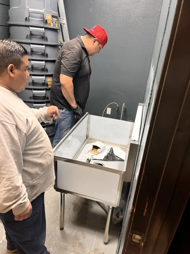 Commercial plumbing and sink installation in Flat Iron